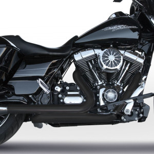 RCX Tru Dual Headers for Harley Davidson Touring Models '10-16 - Black Ceramic