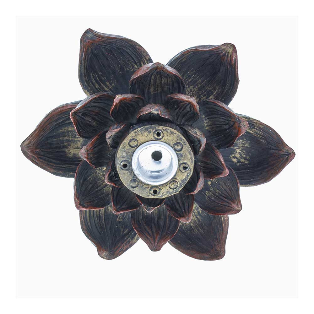 Lotus Flower Backflow Incense Burner Waterbeds 'n' Stuff