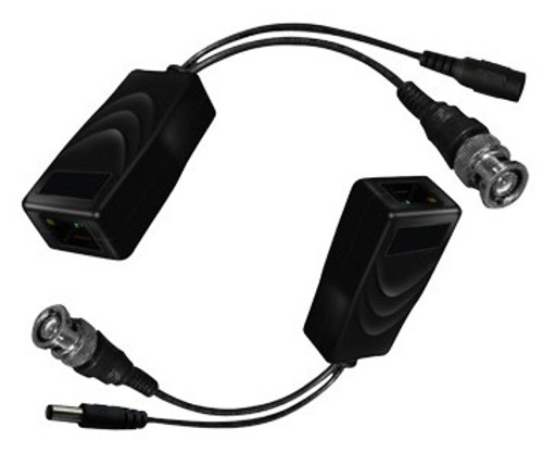 CAT 5 to BNC Passive Video Balun Video and Power Converters - 2-Piece RG59 / CAT5 CAT 5 to BNC Passive Video Balun Video and Power Converters - 2-Piece RG59 / CAT5