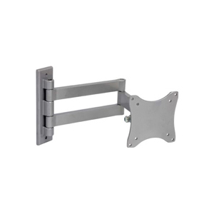 LCD TV Wall Mount Silver VESA 75/100 compliant 33 lbs Capacity 45° Tilt, 180° Lateral Rotation LCD TV Wall Mount Silver VESA 75/100 compliant 33 lbs Capacity 45° Tilt, 180° Lateral Rotation