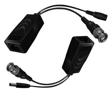 CAT 5 to BNC Passive Video Balun Video and Power Converters - 2-Piece RG59 / CAT5 CAT 5 to BNC Passive Video Balun Video and Power Converters - 2-Piece RG59 / CAT5