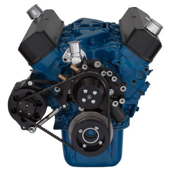 Black Ford 289-302-351W V-Belt System for Alternator Only Black Ford 289-302-351W V-Belt System for Alternator Only