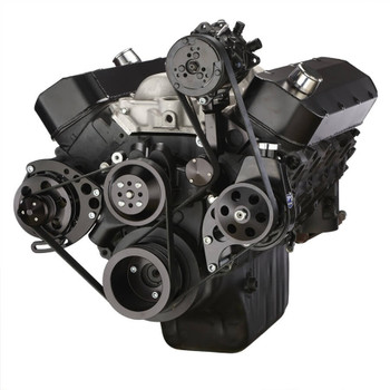 Black Chevy Big Block Serpentine Conversion Kit - AC, Alternator & Power Steering Black Chevy Big Block Serpentine Conversion Kit - AC, Alternator & Power Steering