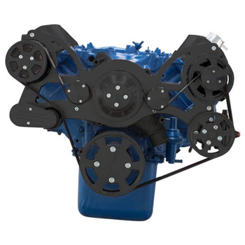 Black Serpentine System for 429 & 460 - AC, Power Steering & Alternator Black Serpentine System for 429 & 460 - AC, Power Steering & Alternator
