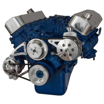 Big Block Ford Pulley System Power Steering with Low Mount Alternator Big Block Ford Pulley System Power Steering with Low Mount Alternator