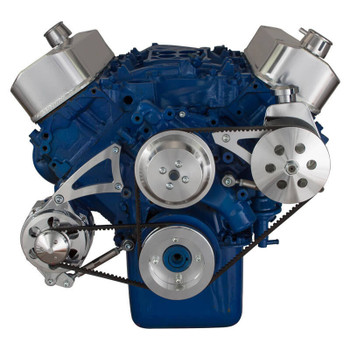 Big Block Ford Pulley System Power Steering with Low Mount Alternator Big Block Ford Pulley System Power Steering with Low Mount Alternator