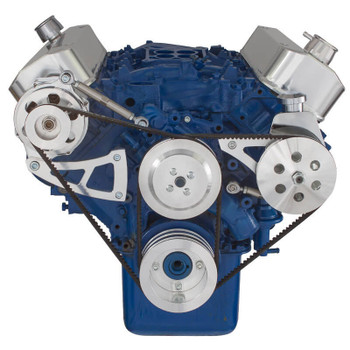 Big Block Ford Pulley System Power Steering with High Mount Alternator Big Block Ford Pulley System Power Steering with High Mount Alternator