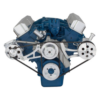 Ford 390 V-Belt System - Alternator & Power Steering with Ford Pump Ford 390 V-Belt System - Alternator & Power Steering with Ford Pump