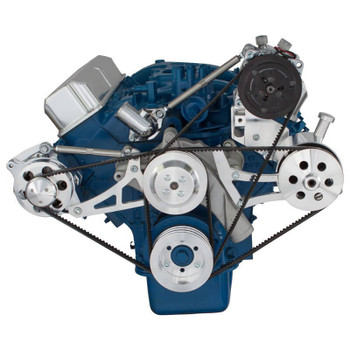 Ford 390 V-Belt System - AC, Alternator & Power Steering with Ford Pump Ford 390 V-Belt System - AC, Alternator & Power Steering with Ford Pump
