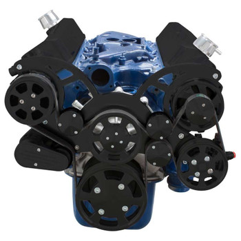 Black Serpentine System for 289, 302 & 351W - AC, Power Steering & Alternator - All Inclusive Black Serpentine System for 289, 302 & 351W - AC, Power Steering & Alternator - All Inclusive