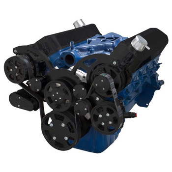 Black Serpentine System for 289, 302 & 351W - AC, Power Steering & Alternator - All Inclusive Black Serpentine System for 289, 302 & 351W - AC, Power Steering & Alternator - All Inclusive