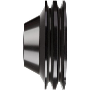 Side Profile Stealth Black Big Block Chevy Water Pump Pulley Side Profile Stealth Black Big Block Chevy Water Pump Pulley