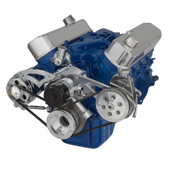 Ford 289-302-351W V-Belt System - Alternator & Power Steering with Electric Water Pump Ford 289-302-351W V-Belt System - Alternator & Power Steering with Electric Water Pump