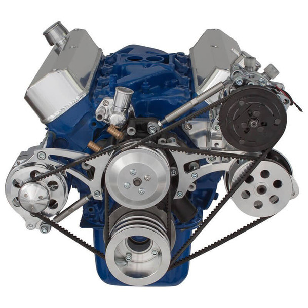 Ford V-Belt Pulley & Bracket: Power Steering, A/C & Alternator