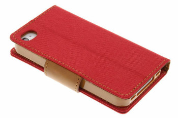 For iphone 4/4s Mercury canvas diary case red For iphone 4/4s Mercury canvas diary case red