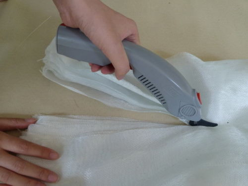 WBT-1 Electric Scissors cutting fiberglass WBT-1 Electric Scissors cutting fiberglass