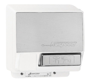 World Dryer Hand Dryers Airspeed Aluminum White Push Button commercial hand dryer World Dryer Hand Dryers Airspeed Aluminum White Push Button commercial hand dryer