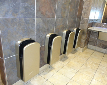 Veltia hand dryers mounted on the wall Veltia hand dryers mounted on the wall