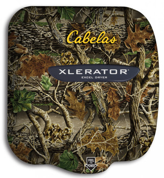 Cabela's Xlerator XL-SI hand dryer with custom logo on HandDryerSupply.com Cabela's Xlerator XL-SI hand dryer with custom logo on HandDryerSupply.com