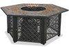 Blue Rhino Uniflame LP Propane Gas Fire Pit Table With Hexagon Slate
