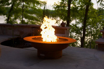 Fire Pit Art Saturn 40" Natural Gas or Propane Fire Pit 