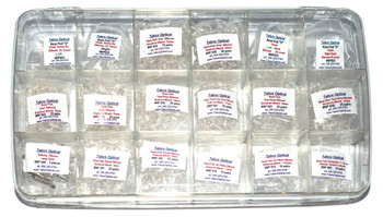 Show Special Price for the month of October $40.00 Regular List price is $59.95
This Kit contains 408 pairs 16 distinct Nose Pads Traditional to Specialty nose pads.
#NP634 Oval 13mm Silicone Screw-On Mount 75 pairs
#NP638 Oval 13mm Silicone Push-On Mount 50 pairs
#NP633 Oval 15mm Silicone Screw-On Mount 25 pairs
#NP636 Oval 15mm Silicone Push-On Mount 25 pairs
#NP639 Tear-drop 17mm Silicone Screw-On Mount 25 pairs
#NP637 Tear-drop 17mm Silicone Push-On Mount 25 pairs
#NP635 Tear-drop 15mm Silicone Screw-On Mount 25 pairs
#NP632 Tear-drop 1mm Silicone Push-On Mount 25 pairs
#NP701 Round 9mm Silicone Screw-On Mount 25 pairs
#NP702 Round 9mm Silicone Push-On Mount 25 pairs
#NP622 D Shape 15mm Silicone Screw-On Mount 25 pairs (Left & Right separate bags)
#NP623 D Shape 15mm Silicone Push-On Mount 25 pairs (Left & Right separate bags)
Specialty Nose Pads
#NP698 Rectangle 11 x 6mm solid Silicone System 3 mount 10 pairs
#NP510 Tear-Drop Air Pillow 13mm Screw-On solid silicone 10 pairs
#NP5140 Tear-Drop Air Pillow 14.5mm Screw-On solid silicone 10 pairs
#NP440 Softwing Large 17mm two hole screw mount Silicone 3 count
Show Special Price for the month of October $40.00 Regular List price is $59.95
This Kit contains 408 pairs 16 distinct Nose Pads Traditional to Specialty nose pads.
#NP634 Oval 13mm Silicone Screw-On Mount 75 pairs
#NP638 Oval 13mm Silicone Push-On Mount 50 pairs
#NP633 Oval 15mm Silicone Screw-On Mount 25 pairs
#NP636 Oval 15mm Silicone Push-On Mount 25 pairs
#NP639 Tear-drop 17mm Silicone Screw-On Mount 25 pairs
#NP637 Tear-drop 17mm Silicone Push-On Mount 25 pairs
#NP635 Tear-drop 15mm Silicone Screw-On Mount 25 pairs
#NP632 Tear-drop 1mm Silicone Push-On Mount 25 pairs
#NP701 Round 9mm Silicone Screw-On Mount 25 pairs
#NP702 Round 9mm Silicone Push-On Mount 25 pairs
#NP622 D Shape 15mm Silicone Screw-On Mount 25 pairs (Left & Right separate bags)
#NP623 D Shape 15mm Silicone Push-On Mount 25 pairs (Left & Right separate bags)
Specialty Nose Pads
#NP698 Rectangle 11 x 6mm solid Silicone System 3 mount 10 pairs
#NP510 Tear-Drop Air Pillow 13mm Screw-On solid silicone 10 pairs
#NP5140 Tear-Drop Air Pillow 14.5mm Screw-On solid silicone 10 pairs
#NP440 Softwing Large 17mm two hole screw mount Silicone 3 count