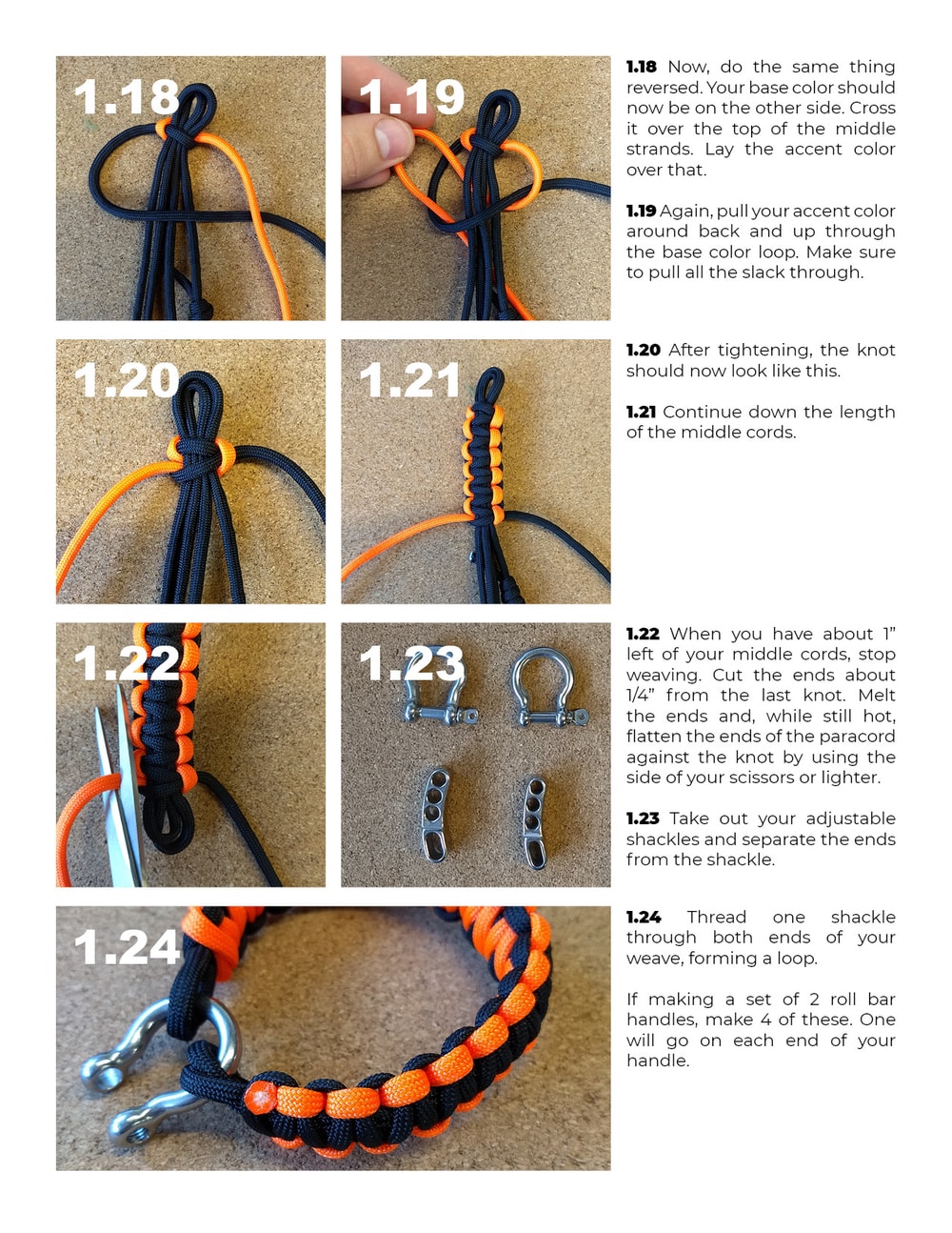 Handmade Paracord Handles 