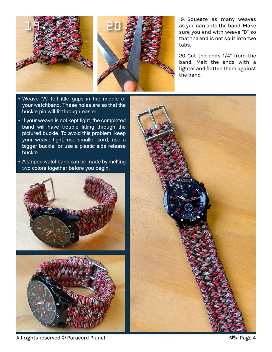 How to make a watch online band