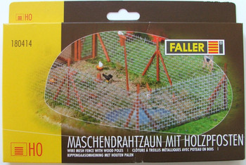 FALLER 180414 Wire Mesh Fence with Poles 00/HO FALLER 180414 Wire Mesh Fence with Poles 00/HO