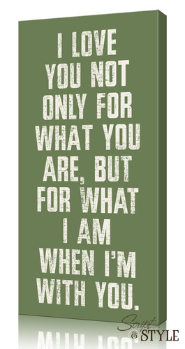 Custom quotes on canvas