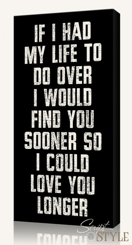 Custom quotes on canvas