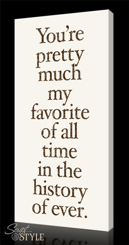 Custom quote on canvas