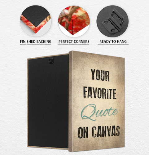 custom canvas art and custom quote prints