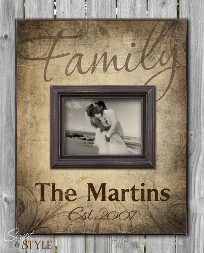 Personalized picture frame