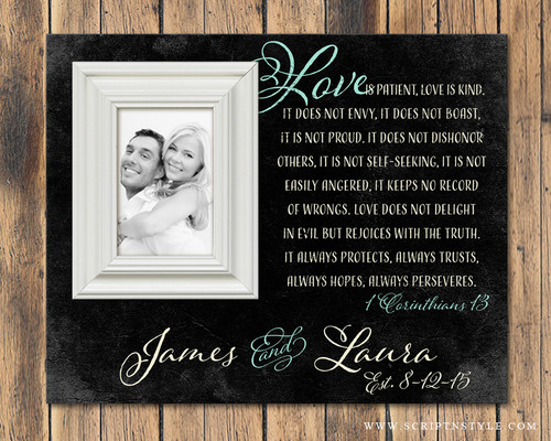 Personalized Picture Frame 1 Corinthians 13