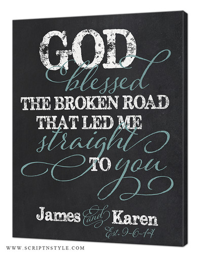 Personalized canvas with quote