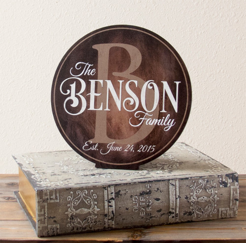 Wood Family Established Sign