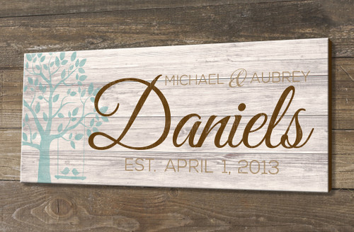 Personalized wooden signs