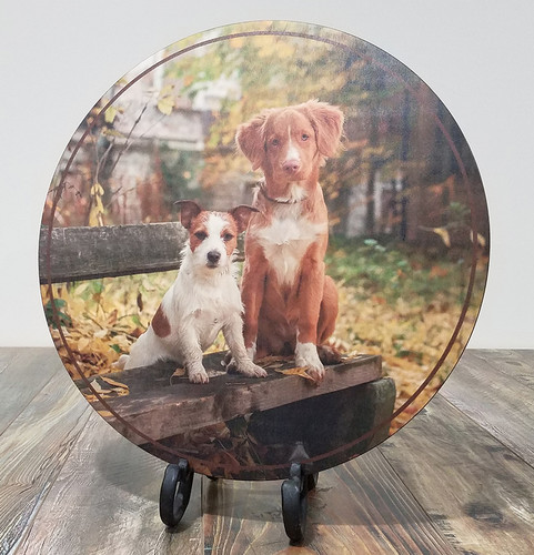 Pictures printed on wood