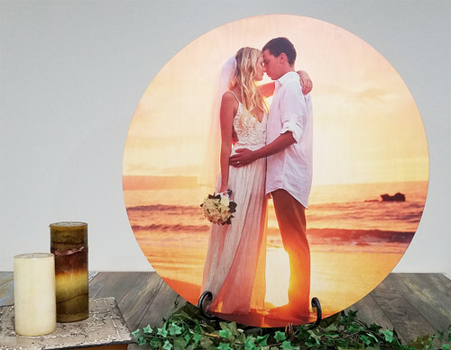Photo print on wood