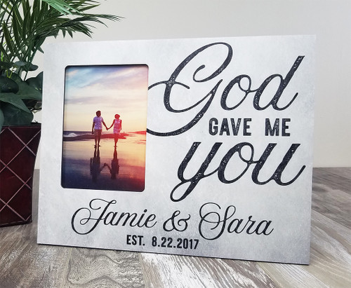 Personalized wedding picture frame