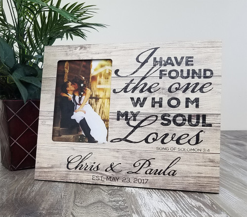 personalized wedding frame