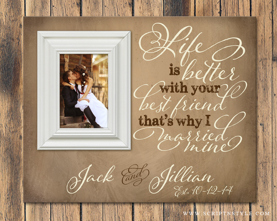 personalized picture frame life is better with your best friend