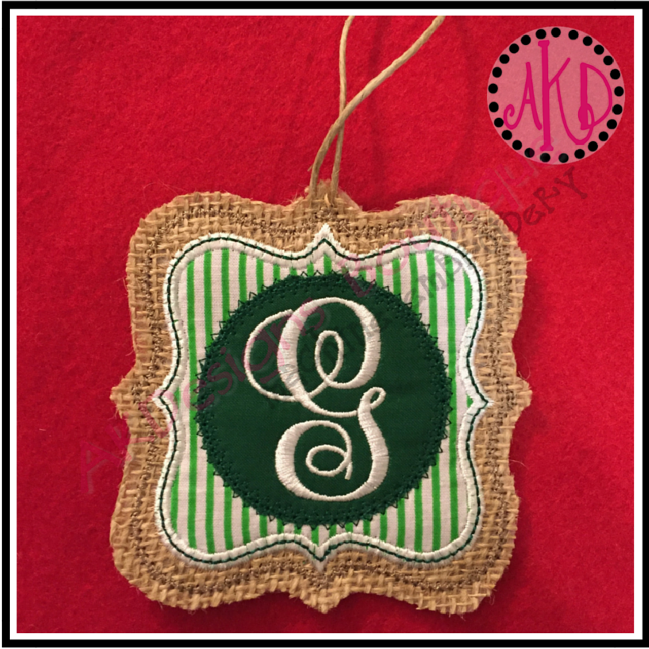 in the hoop christmas ornament fancy double frame machine embroidery design no 1703 - Embroidered Christmas Ornaments in the hoop christmas ornament fancy double frame machine embroidery design no 1703 - Embroidered Christmas Ornaments