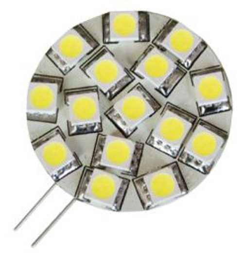 G4 LED Bulb, side pins, 12 volt - 24 Volt (10-30vdc), WARM white LEDs, 157 lumens G4 LED Bulb, side pins, 12 volt - 24 Volt (10-30vdc), WARM white LEDs, 157 lumens