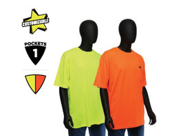 Moisture Wicking 100% Polyester Safety T-Shirt Moisture Wicking 100% Polyester Safety T-Shirt