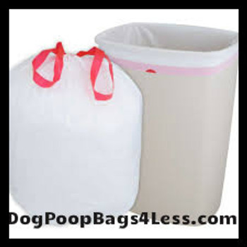 Dog waste station trash can bags WHITE heavy duty 1 mil Dog waste station trash can bags WHITE heavy duty 1 mil