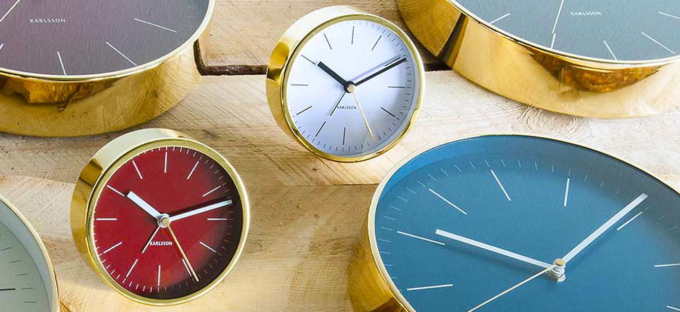 Karlsson Clocks, wall clocks, alarm clocks, desk clocks