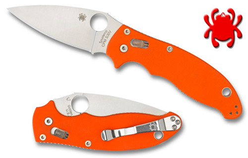 spyderco c101gpor2 manix 2 ffg cpm s30v orange g 10 scales