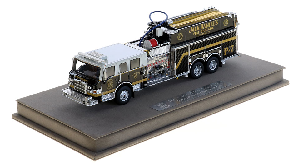 Jack Daniel's Fire Brigade P-7 includes a fully custom display case.